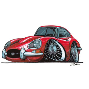 E Type - Red T-shirt