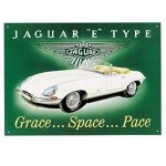 Jaguar E-Type tribute plaque