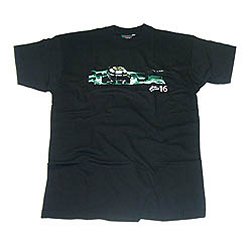 Jaguar Jaguar Helmet Printed T-Shirt (Green)