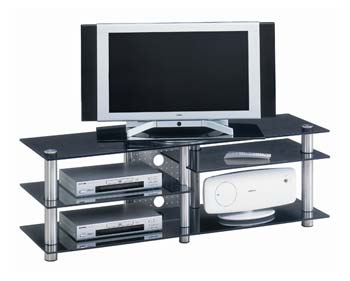 Jahnke Furniture Studio 35 Glass LCD TV Stand - WHILE STOCKS LAST!