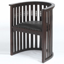 Jakarta round Ruji leather bucket chair furniture