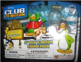 Disney Club Penguin Series 1 Mix N Match 2 Inch Mini Figure 2-Pack Space Alien and Spaceman [Includes Coin with Code!]
