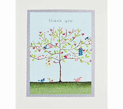 James Ellis Stevens Blue Tree Thank You Card