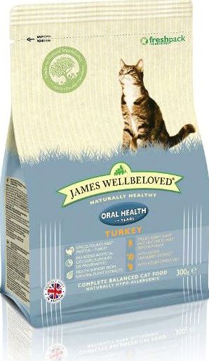 James Wellbeloved, 2102[^]0138570 Cat Kibble Oralcare Turkey and