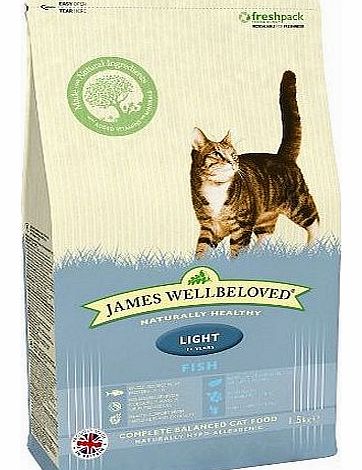 James Wellbeloved Fish and Rice Light Cat Food 1.5 Kg