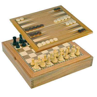 Jaques Chess and Backgammon Set (49700 - Chess and