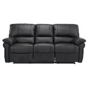 Large Recliner Sofa, Black