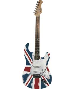 Jaxville Custom Flag Electric Guitar