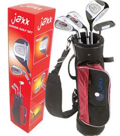 Jaxx JUNIOR BOXED PACKAGED SETS 2007 LEFT HAND / RED (4-7 YEARS)