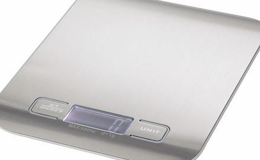 Jazooli 1g - 5KG Digital LCD Electronic Kitchen Household Weighing Food Cooking Scales - Grey