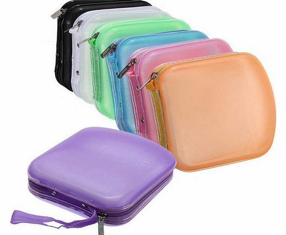 40 Pocket CD And DVD Storage Holder Protector Wallet Carry Case - Black