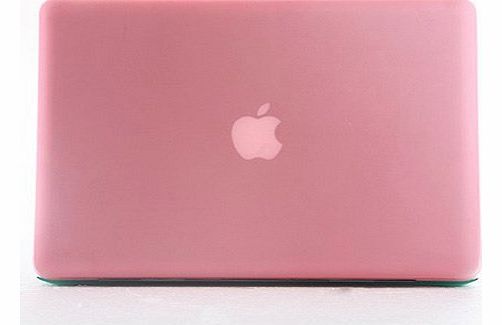 Matte Rubberized Frosted Hardshell Protective Case Cover For Apple Macbook Air 11`` - Pink