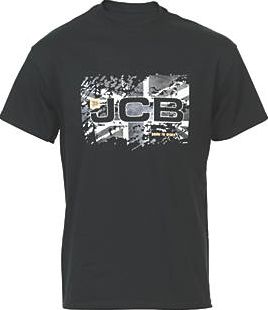 JCB, 1228[^]7418F Heritage T-Shirt Black Large 41`` Chest 7418F