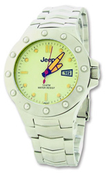 Mens Watch with Yellow Face