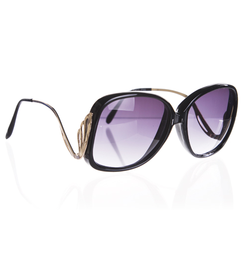 Black Retro Grace Sunglasses from Jeepers Peepers