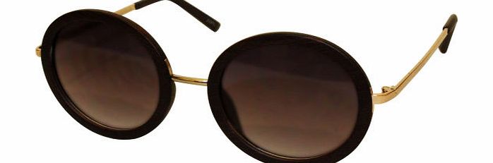 Jeepers Peepers Mens Jeepers Peepers Moon Sunglasses - Dark Wood