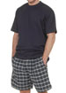 Jeff Banks Jersey t-shirt and woven check shorts set
