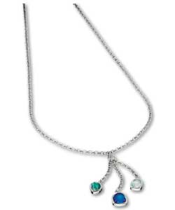 Banks Ladies Sterling Silver3 Drop Necklace