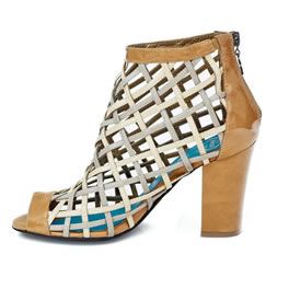 Jeffrey Campbell Natural Brazze Cage Shoe with