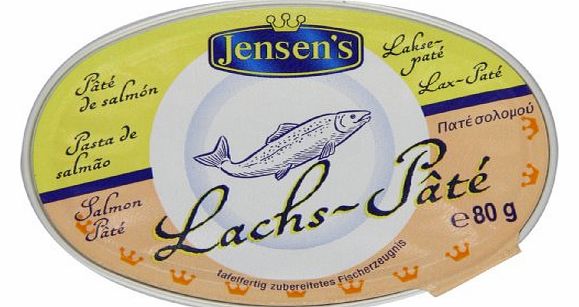 Jensens Salmon P?t? 80 g (Pack of 6)