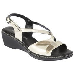Jessica Female Chloe Leather Upper Leather Lining Comfort Sandals in Beige, Black, Bronze, White