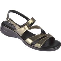 Female Diamond Leather Upper Leather Lining Comfort in Pewter
