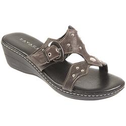Female Jes753 Leather Upper Leather Lining Adjustable in Brown