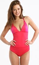 Jets, 1295[^]220631 Lustre Gathered Two Tone Loop Halter One Piece -