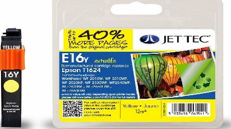 JetTec---Ink-Cartridge Epson T1624 Yellow Remanufactured Ink Cartridge