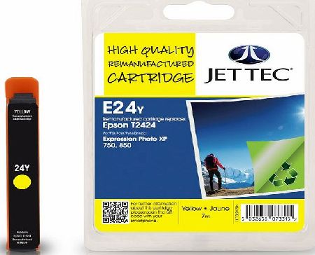 JetTec---Ink-Cartridge Epson T2424 Yellow Remanufactured Ink Cartridge