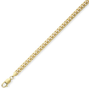 9ct Bombe Curb Chain 24in/60cm