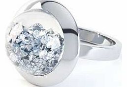 Stardust Sterling Silver Cubic Zirconia Dome