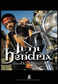 Jimi Hendrix Motorbike Textile Poster
