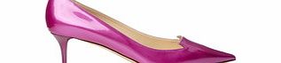 Jimmy Choo Womens Allure dark pink leather heels