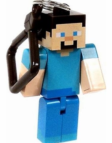 JINX Official Minecraft Exclusive STEVE Toy Action Figure Hanger