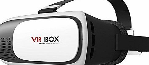 JINXJ VRBox 3D VR Virtual Reality Headset 3D Glasses VR BOX for iPhone 7 6 5, Galaxy S7 S6 S5 and Other 3.5``-6.0`` Cellphones