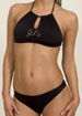 Superstar halterneck bikini set with keyhole detail