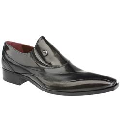 Male Carter Twin Gusset Leather Upper in Black, Dark Brown