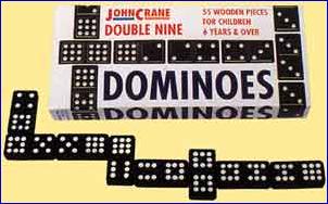 John Crane Ltd John Crane Wooden Dominoe Double 9