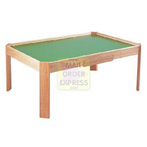 Pin Furniture Wooden Play Table with Drawer
