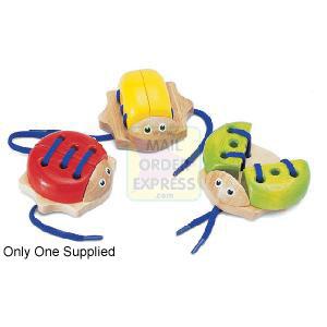 PINTOY Wooden Lacing Bugs