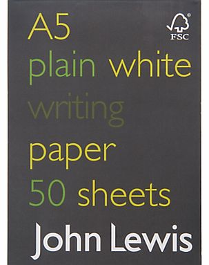 John Lewis A5 FSC Notebook