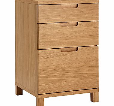 John Lewis Abacus 3 Drawer Narrow Filing Cabinet