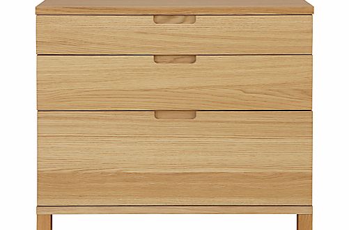 John Lewis Abacus 3-Drawer Wide Filing Chest