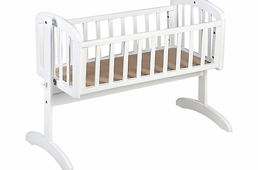 John Lewis Anna Swinging Crib, White