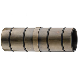 Antiqued Brass Pole Connector, 30mm