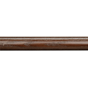 John Lewis Ash Walnut Wood Curtain Pole- L180cm x Dia.35mm