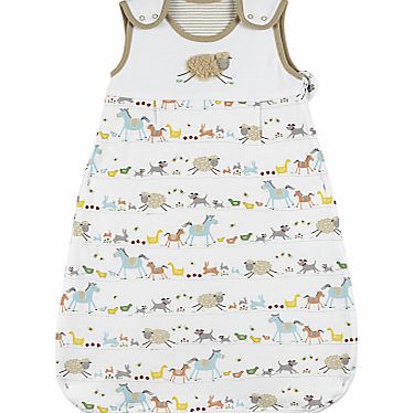 John Lewis Baby Farmyard Sleeping Bag, 2.5 Tog,