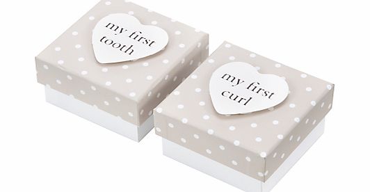 John Lewis Baby My First Tooth and Curl Boxes