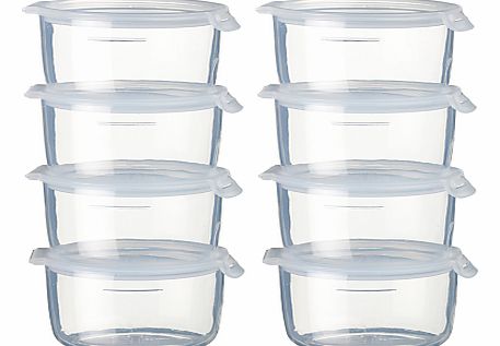 Small Freezer Pots, Pack of 8